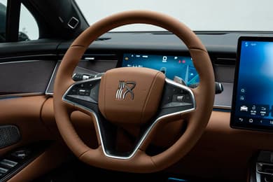 Отделка руля – экокожа