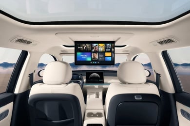 Экран для 2-го ряда в топовых комплектациях